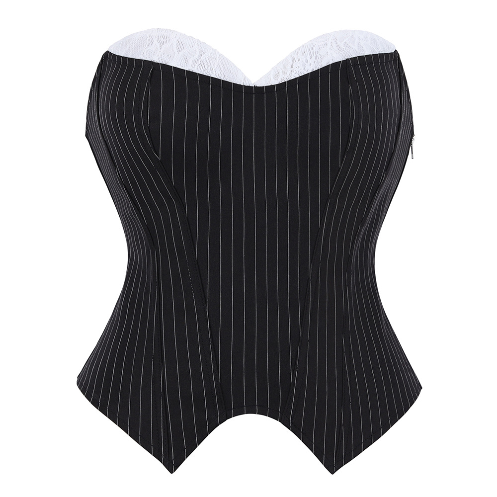 Black And Lace Strapless Corse - Corset Waist Cinch 评论和价格