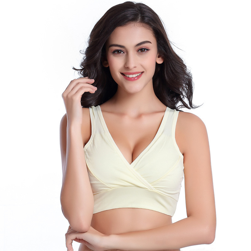 Maternity Plain Color Tank Wir - Nursing Bra Sleep 评论和价格