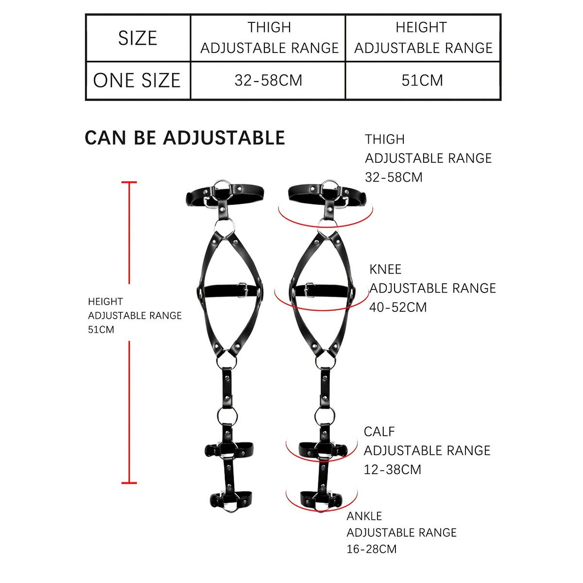 Sexy BDSM Thigh Garter Leather - Garter Belt Set 评论和价格