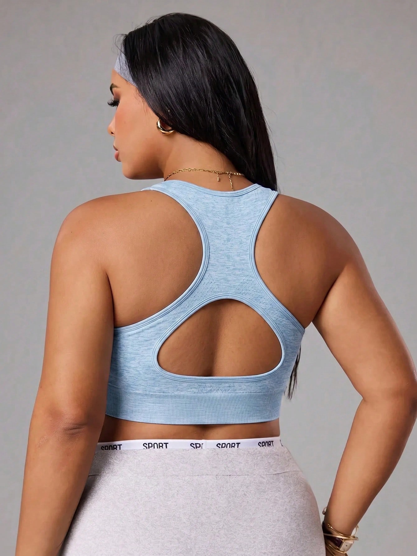 Plus Size Seamless Sports Bra  - Push Up Bra Padded 评论和价格